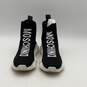 Moschino Womens Black White Pull-On Sock Trainers Sneaker Shoes Sz EU 40 w/ COA image number 4