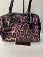 Certified Authentic Coach Cheetah Print w/Purple Accents Hand Bag w/Crossbody Strap image number 1