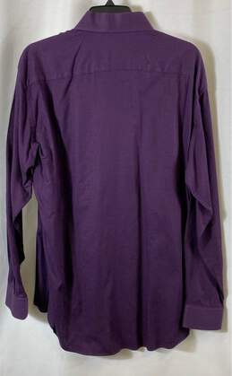 Hugo Boss Mens Purple Cotton Pocket Collar Long Sleeve Dress Shirt Size 2 alternative image