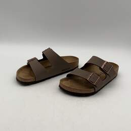 Birkenstock Unisex Arizona Brown Double Strap Slip-On Slide Sandals Size W9 M7 alternative image