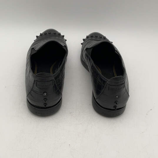 Womens X Rodarte Grand Ambition Black Croc Print Slip-On Loafer Shoes Sz 9 image number 2