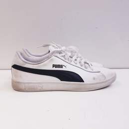 Puma Smash v2 Leather Sneaker White / Black US 12 alternative image