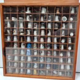 Thimble Collection in Wood Cases 2pc Lot alternative image