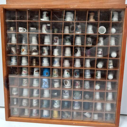 Thimble Collection in Wood Cases 2pc Lot image number 2