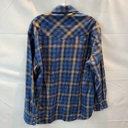 Pendleton Austin Shirt Long Sleeve Pearl Snap Merino Wool Blend Flannel Shirt Size M alternative image