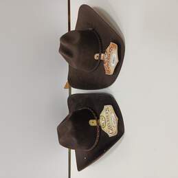 2 Cavender's 3XXX Premium Wool Ranch Collection Brown Cowboy Hats Sizes 71/2 and 75/8