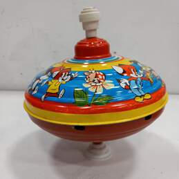 Vintage Fuchs Fit + Foxi West Germany Spinning Tin Toy
