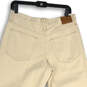 NWT Womens Beige Denim 5-Pocket Design Slouchy Boyfriend Jeans Size 28 image number 4