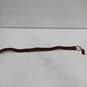 Coach Women's classic Brown Braided Leather Belt Petites image number 1