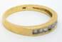 10K Yellow Gold 0.25 CTTW Round Diamond Channel Set Band Ring 2.4g image number 4