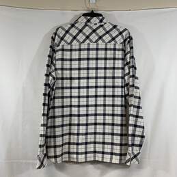 Men's Black/White Plaid The North Face Flannel Button-Up Shirt, Sz. L alternative image