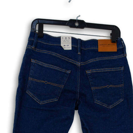 NWT Mens Blue Medium Wash Stretch Slim Fit Denim Tapered Jeans Size 28X30 image number 4