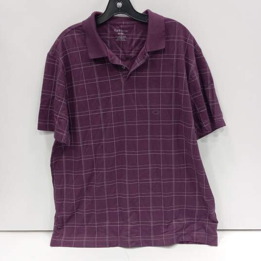 Van Heusen Purple Polo Shirt Size XL image number 1
