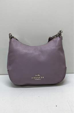 COACH F76695 Jes Hobo Lavender Pebbled Leather Shoulder Bag