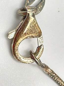 925 Sterling Silver Womens Linked Snake Chain Bracelet 3.9 J-0545514-C-02 alternative image