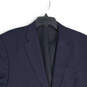 Mens Navy Blue Long Sleeve Notch Lapel Single-Breasted Blazer Size 44R image number 3
