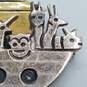 Mexico Sterling Silver Noah's Ark Brooch 15.9g DAMAGED image number 3