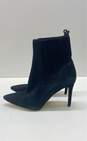 Via Spiga Suede Leather Slip-On Pointed Tote Boot Black 6.5 image number 1