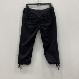 Guess Jeans Womens Black Tie Hem Belt Loop Flat Front Capri Pants Size 30 alternative image