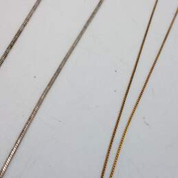 Gold Over Sterling Silver Glass Pendant Necklace Bundle 2pcs 20.0g alternative image