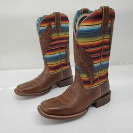 Ariat Women's Circuit Feather Square Toe Western Boots Size 9B