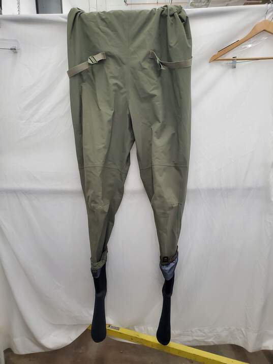 Men Overall Coverall Style Full Waders Army Grey Green Boot Size XXL image number 4