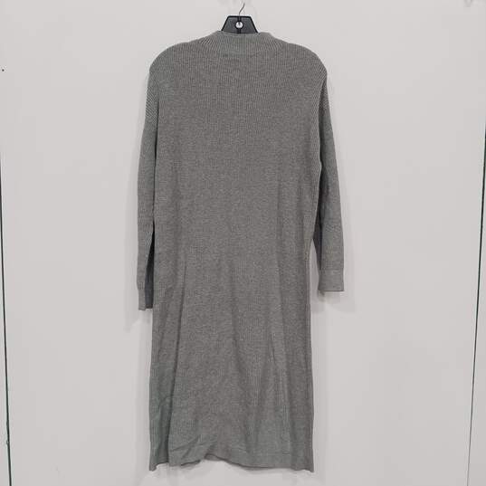 Banana Republic Women's Gray Cotton Blend Sweater Dress  Size M image number 2