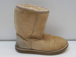 Ugg Australia Women's Brown Classic Short Leather Sheep Fur Boot Size 6W