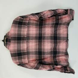 Levis Flannel Button Up Women Pink Black S alternative image