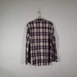 Womens Plaid Long Sleeve Chest Pockets Collared Button-Up Shirt Size XL 16/18 alternative image