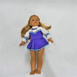 American Girl Doll Blue Eyes Earrings Cheer Outfit W/ Box