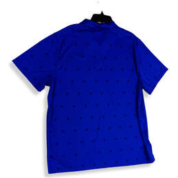 NWT Mens Blue Black Dri-Fit Short Sleeve Spread Collar Polo Shirt Size XXL alternative image