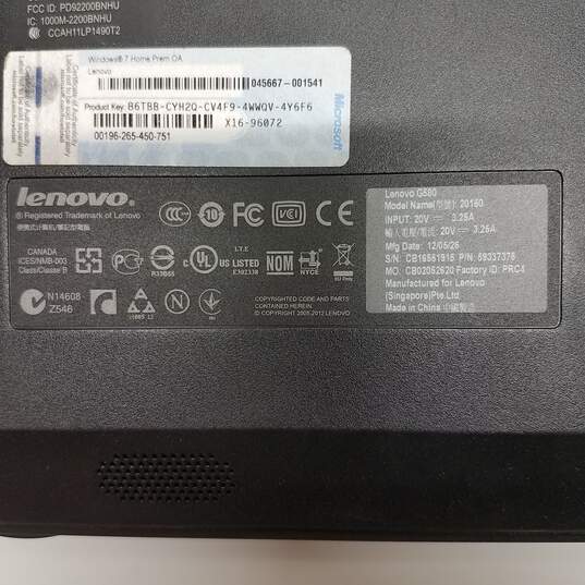 Lenovo G580 15in Laptop Intel Celeron B820 CPU 4GB RAM & HDD image number 7