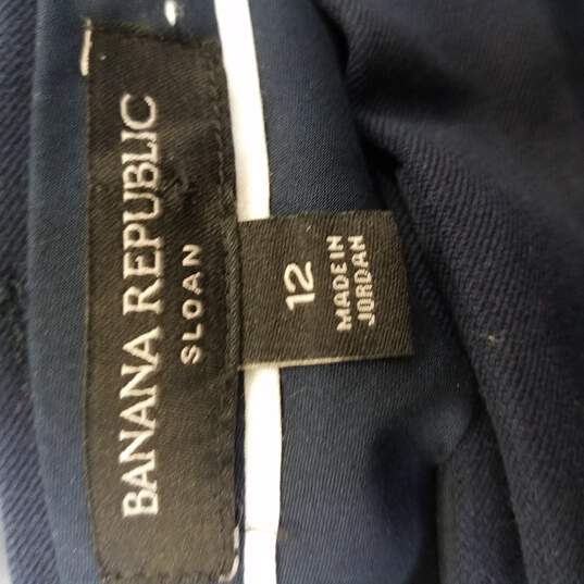 Banana Rebublic Womens Blue Casual Pants 10 NWT image number 3