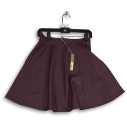 NWT Lauren Conrad Womens Plum Purple Side Zip Short Mini Skirt Size 2