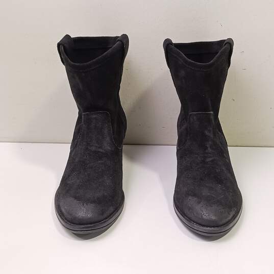 Fosco Women's Black Suede Ankle Boots Size 9.5 image number 1