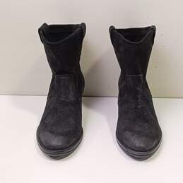 Fosco Women's Black Suede Ankle Boots Size 9.5