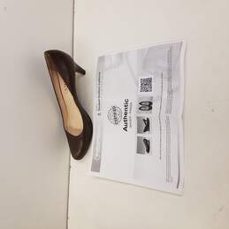 Prada Leather Pump Women's Sz.38 Chestnut Brown With COA By Authenticate First alternative image