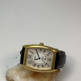 Designer Coach Gold-Tone Adjustable Leather Band Classic Analog Wristwatch