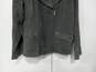 Dennis Basso Women's Grey Leather Jacket Size L image number 4