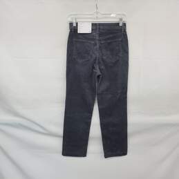 LOFT The Straight Gray Cotton Corduroy Pant WM Size 25 NWT alternative image