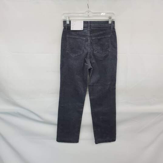 LOFT The Straight Gray Cotton Corduroy Pant WM Size 25 NWT image number 2