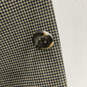 Mens Brown Black Long Sleeve Pockets Notch Lapel Two Button Blazer Size 46L image number 6