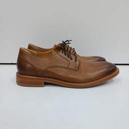 Mens Adler 80944 Brown Leather Almond Toe Lace Up Oxford Dress Shoes Size 8.5 alternative image