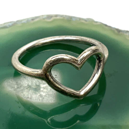 Designer Pandora S925 ALE Sterling Silver Promise Open Heart Band Ring image number 1