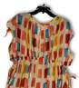 NWT Womens Multicolor Painters Palette Rainbow Cutout Mini Dress Size XL image number 2