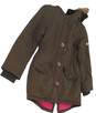 Womens Brown Long Sleeve Fur Trim Hooded Parka Coat Size 7/8 image number 2