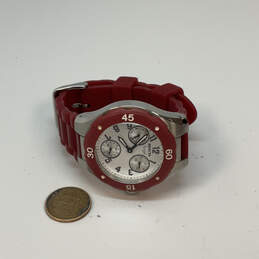 Designer Invicta 0701 Red Chronograph Round Dial Quartz Analog Wristwatch alternative image