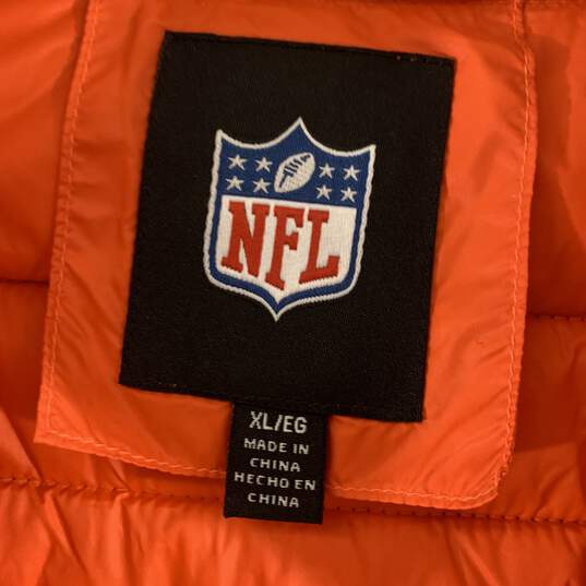 Men's Brown NFL Cleveland Browns Puffer Vest, Sz. XL image number 3