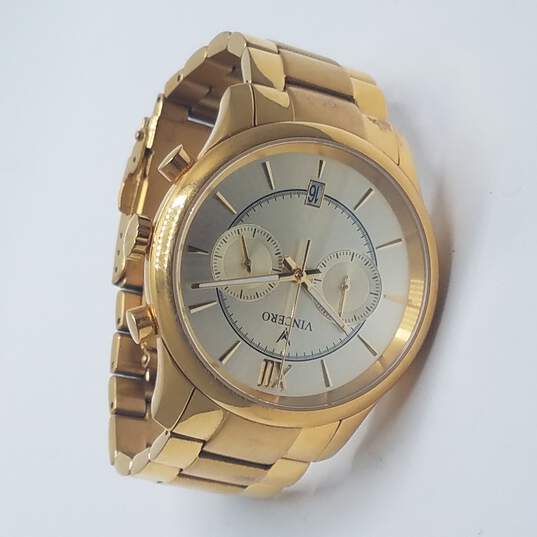 Vincero The Bellwether Gold Tone Chronograph Watch image number 6
